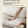 Quilted Elongated Pillow 1.2/1.5/1.8m Adult Elongated Couple Neck Care Long One Piece Pillow Neck Pillow for Hotels and Home Use 4