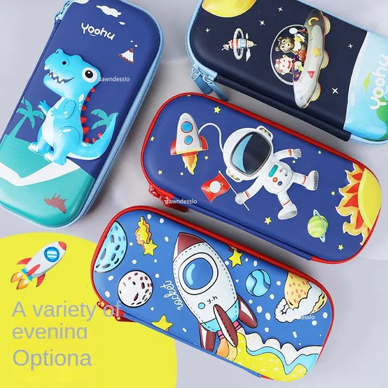 3D Pencil Case for Kids 3D Space Pen Case Cute Dinosaur Box Girls Color Pencil Box Student Pen School Supplies Gifts pencil cases stationery box