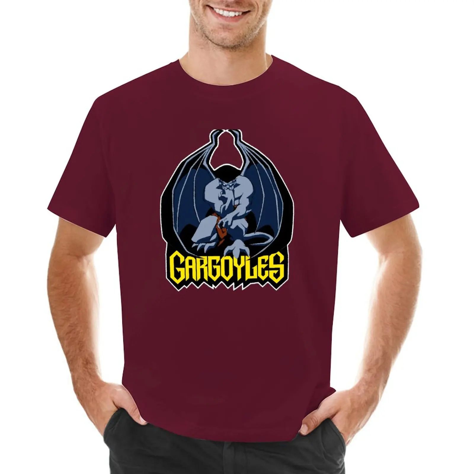 Gargoyles (Goliath) T-Shirt Grafica Oversize Anime Vestiti Uomo Vestiti