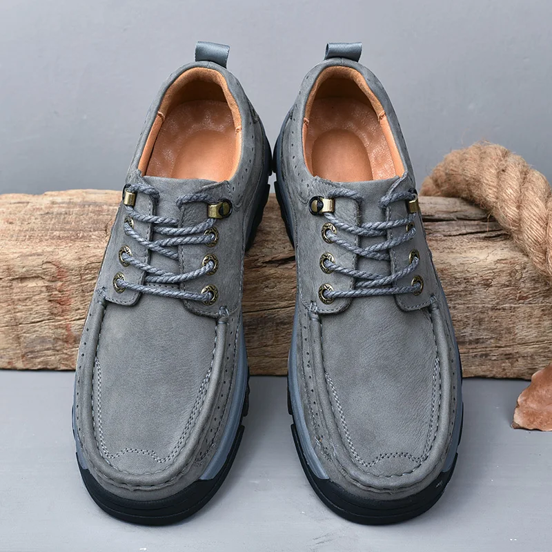 أحذية رجال الأعمال الرسمية الجديدة غير الرسمية - طبقة علوية من الجلد ناعمة ومريحة داخلية مع نعل مبطن وأحذية مداس غير قابلة للانزلاق