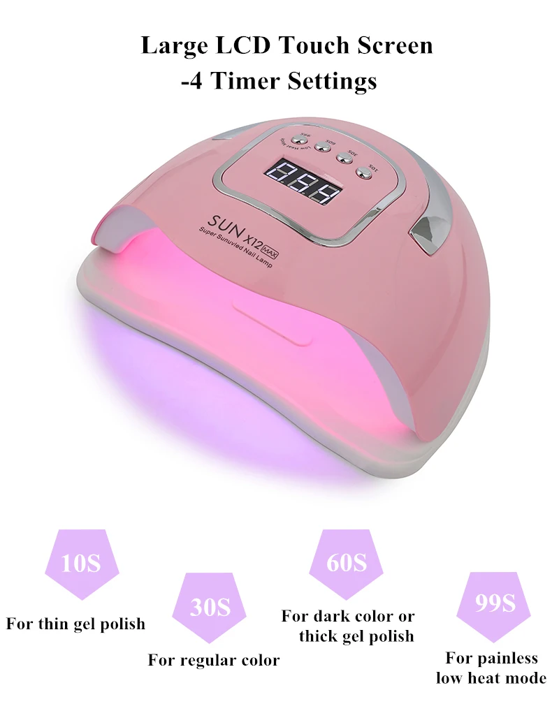 280W SUN X12MAX UV LED Nail Lamp - 66 LEDs