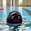 New Elastic Swimming Cap Cute Cartoon Enlarged Silicone Swimming Hat Professional Ear Protection Waterproof Safe Swimming Hat 3