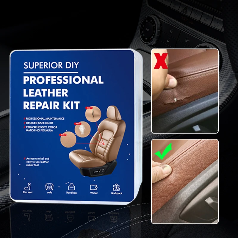 Car Liquid Leather Repair Kit Leather Skin Refurbish Tools For Car Seat  Coats Sofa Holes Scratches Cracks Restoration - AliExpress