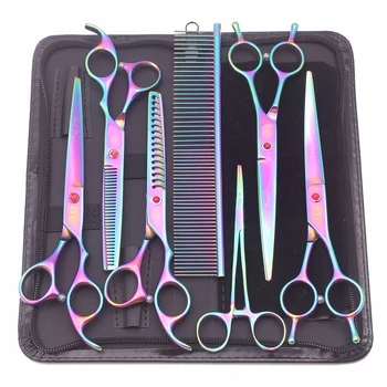 Purple Dragon Dog Grooming Scissors Kit 3