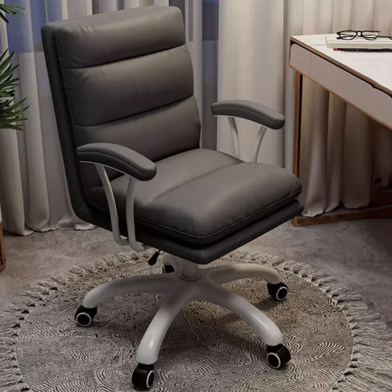 Design Ergonomic Casters Desk Chair Girl Gliders Comfy Rolling Office Chair Kawaii Cushion Cadeira De Escritorio Furniture