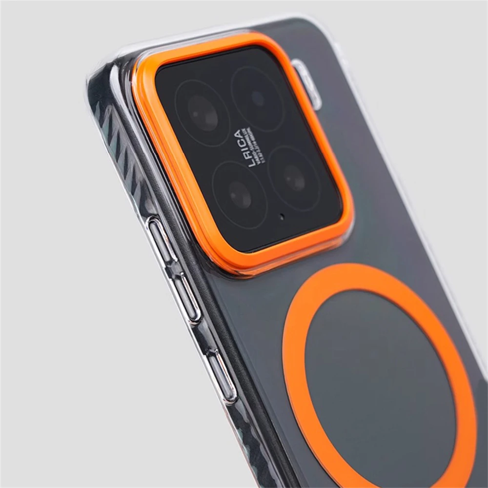 Ultra Thin Transparent HD Magnetic Phone Case - Wireless Charging Compatible, Simple Clear Hard Cover