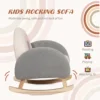 Rocking Toddle Sofa Chair for Nursery Kindergarten Playroom Bedroom - Gray 4