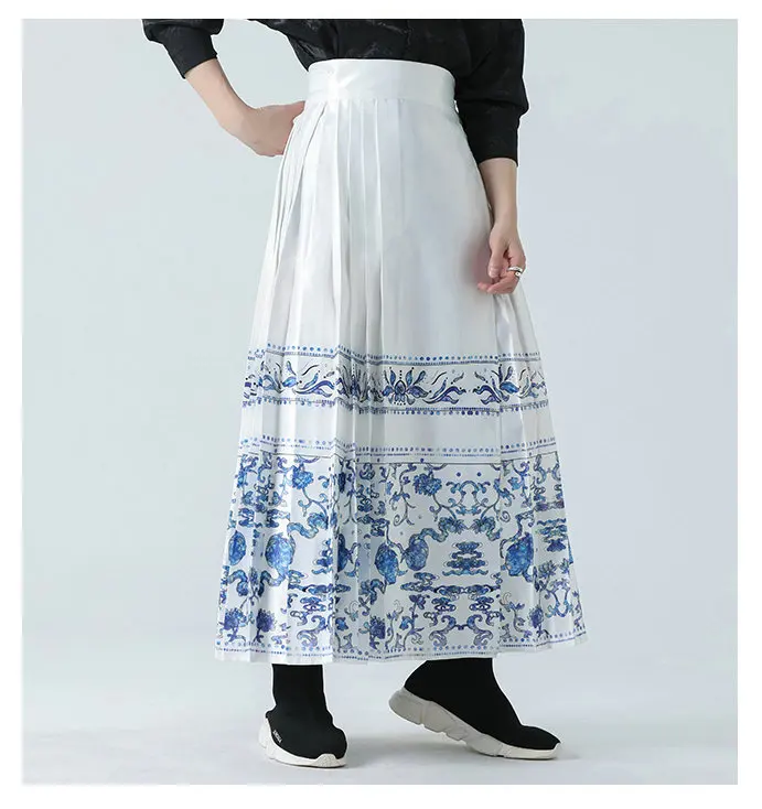 Description Picture 6 of itemFashion Men Wide-leg Skirt Pants Male Vintage Casual Jogging Pants Male Oversize White Streetwear Men Women Skirts Trousers 5XL