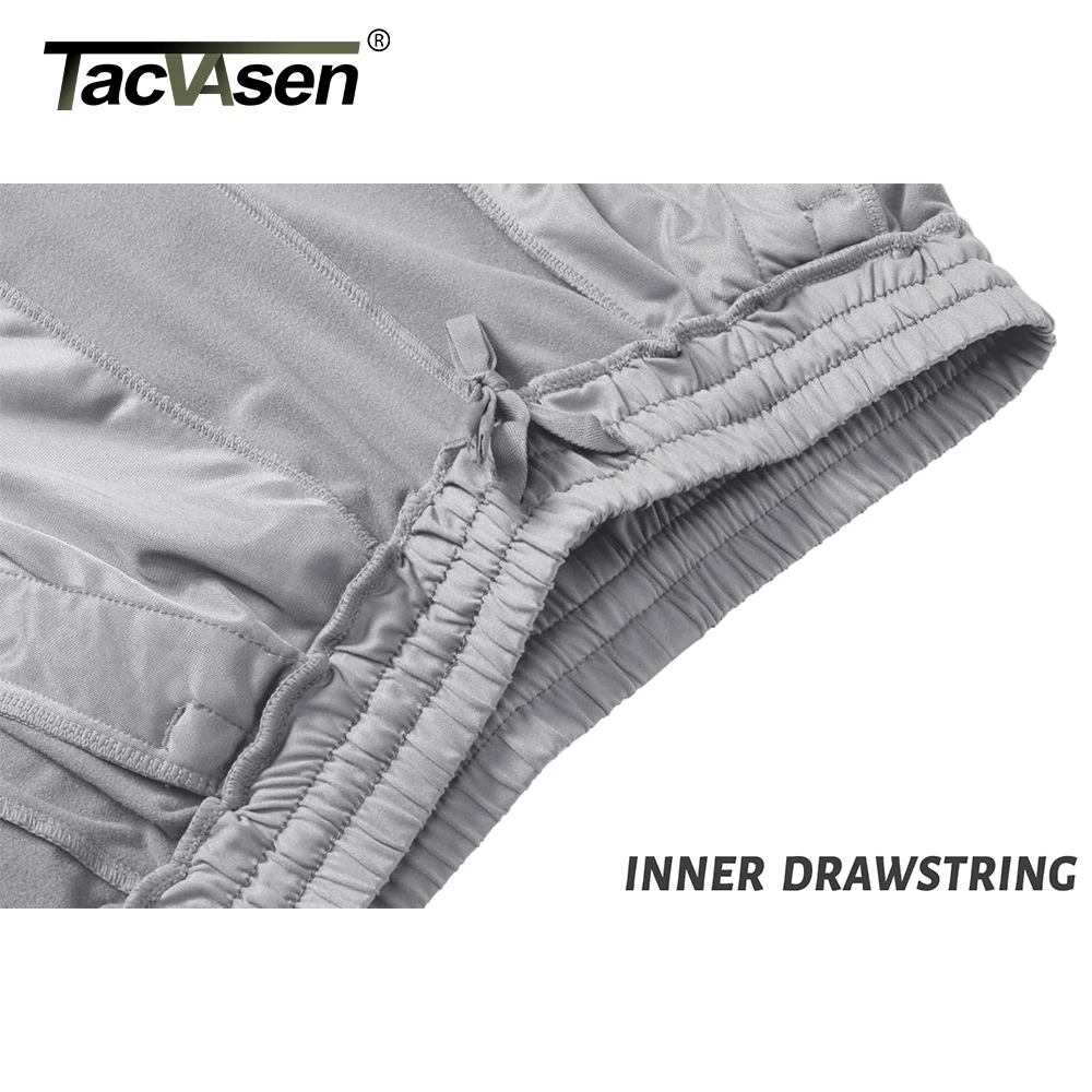 TACVASEN Men's Fleece Lined Track Pants Fall Winter Thermal Warm Jogger Pants Waterproof Workout Casual Drawstring Sweatpants