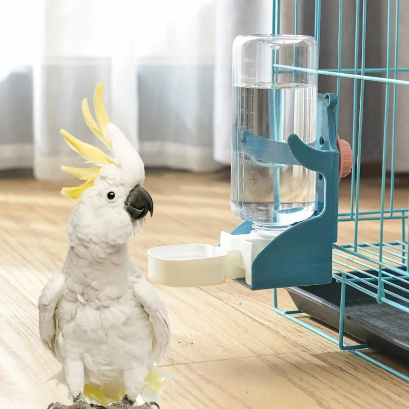 Bird Automatic Water Dispenser Cage Hanging Dispenser Parrots Birds Rabbits Cats Small Pets Dispensers Bowls Pet Toy bird water drinker pet water feeder