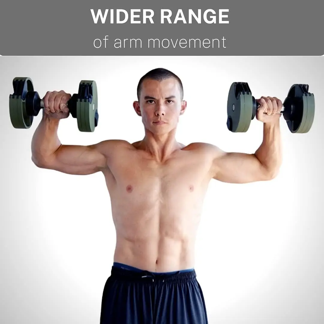 adjustable dumbbell by for Workout Strength Training Fitness Home Gym-(Single)