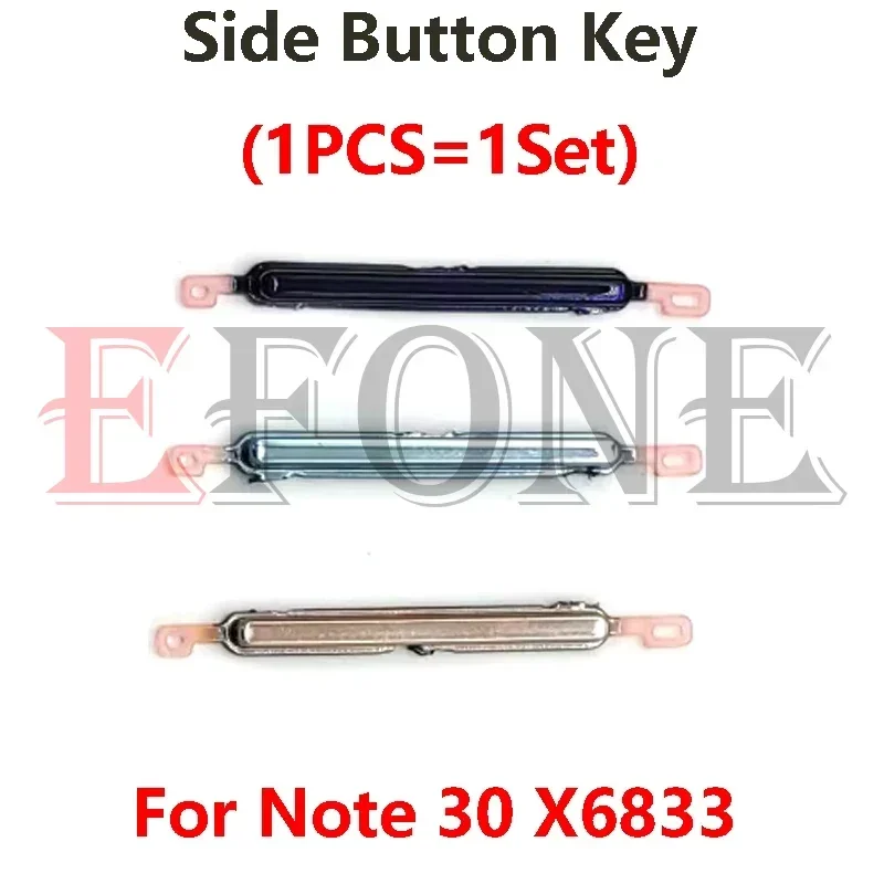 Infinix Note 30 X6833 X6833B X6716B Hot 11 X689F 측면 전원 키 스위치 볼륨 버튼 교체 수리