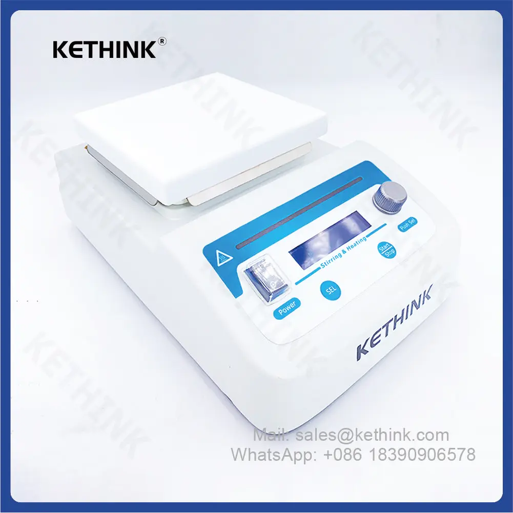KETHINK KT-HP350 실험실 난방 장치, 디지털 미니 핫 플레이트, 최대 난방 볼륨 3L