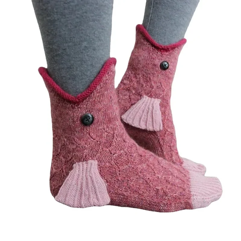 Christmas Knitted Crocodile Socks Animal Funny Holiday Party Supplies