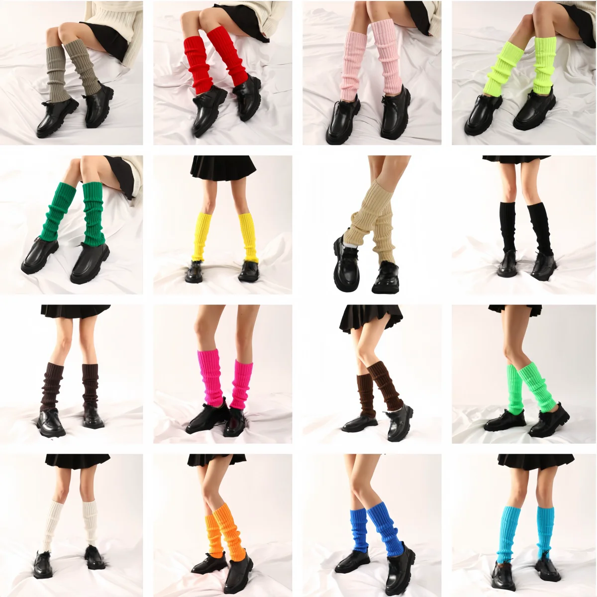 Legwarmers Côtelés Jambières Années 80 Côtelées - Legwarmers élastiques Pour Cosplay, Yoga, Fête - Taille Unique 40cm Accessoire Danse Yoga Legwarmers Côtelés Jambières Années 80 Côtelées - Legwarmers élastiques Pour Cosplay, Yoga, Fête - Taille Unique 40cm Accessoire Danse Yoga