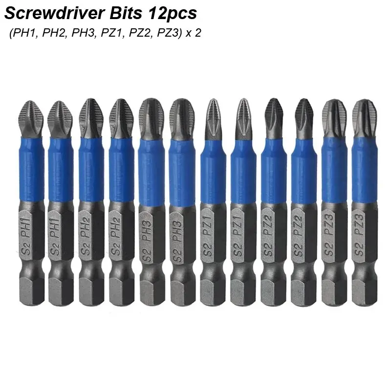 Magnetic Anti-Slip Screwdriver Bit Set