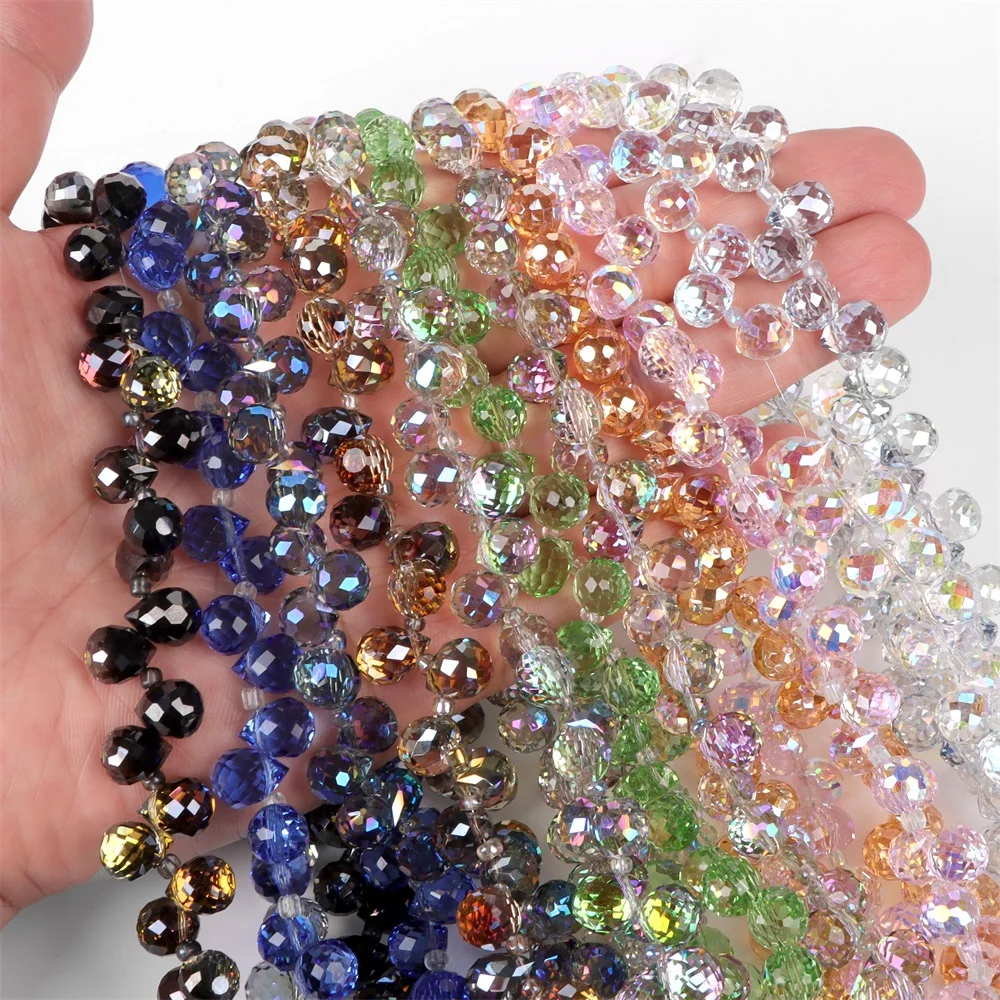 thumbnail image 2 of Natural Brazil Amethyst Beads Faceted Rondelle Beads 5mm 2 of 12