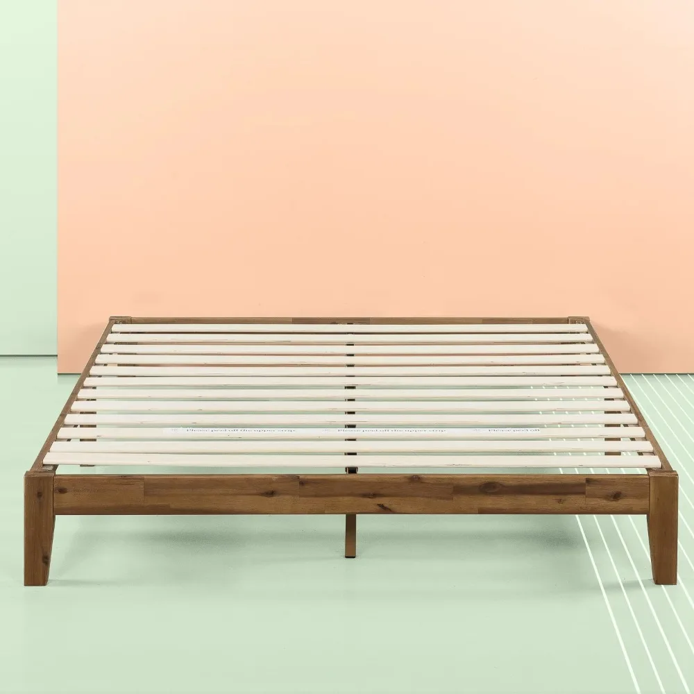 

Zinus Lucinda 10" Wood Platform Bed Frame, Queen 79.80 X 59.80 X 10.00 Inches