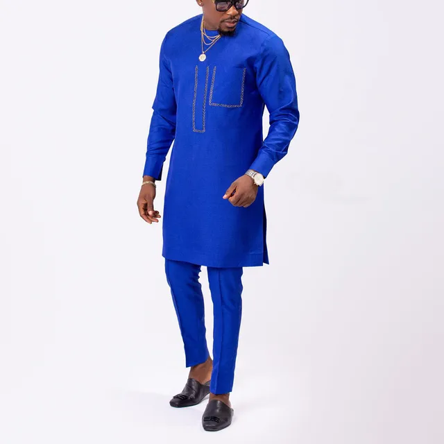 Tunde Embroidered Dashiki Outfit - Image 2