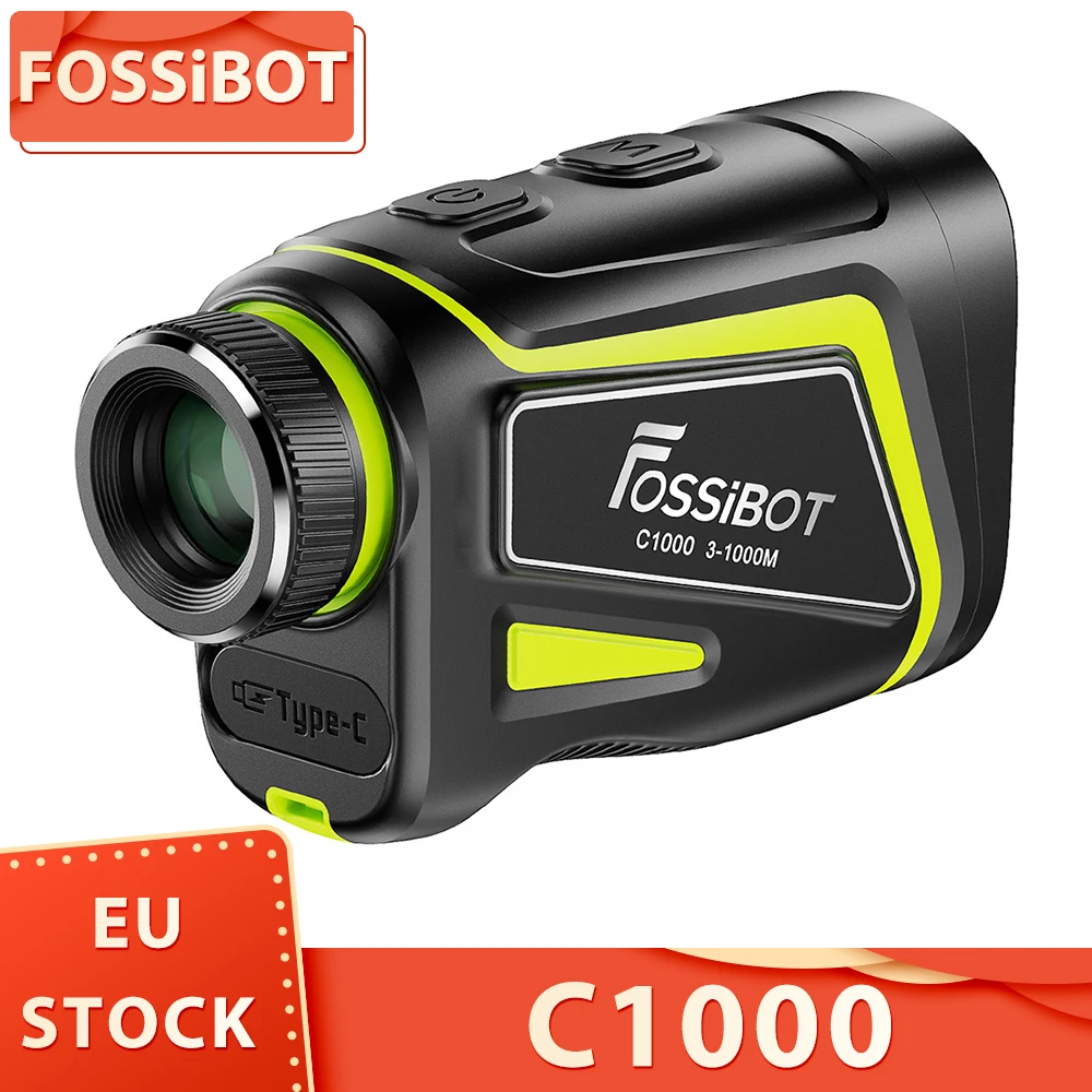Telemetro Da Golf Fossibot C1000, Campo Di Misurazione Massimo 1000M, Velocità Di Misurazione 0.06S, Display Oled, Ingrandimento 6.5X, 5 Modalità