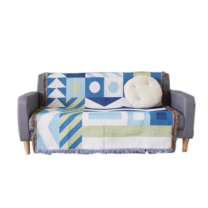 Textile City Ins Modern Minimalist Sofa Towel Geometric Pattern