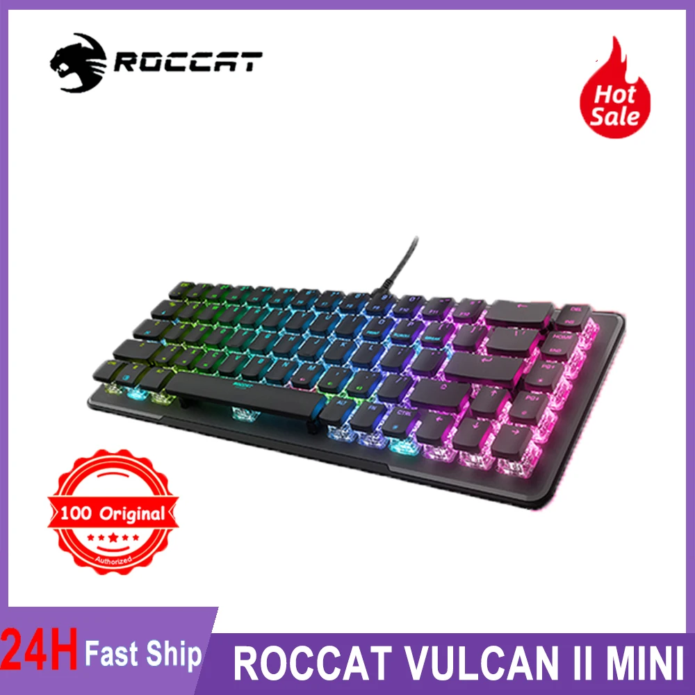 ROCCAT VULCAN Mini 2 A 65% Customizable Small Optical Gaming Keyboard 