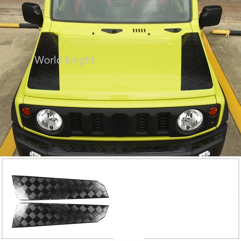

Car Front Steel Bumper Trims Cover Panel Front Engine Cover Decoration Auto Exterior Accessories For Suzuki Jimny JB64 JB74