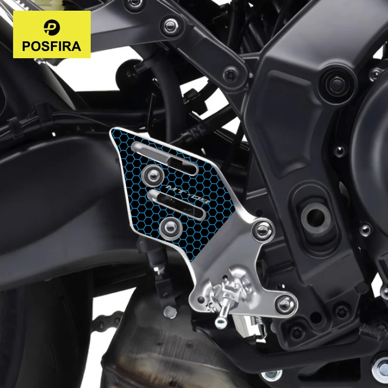 POSFIRA Motorcycle Footrest Panel Sticker Vinyl Decals for Yamaha MT09 ...