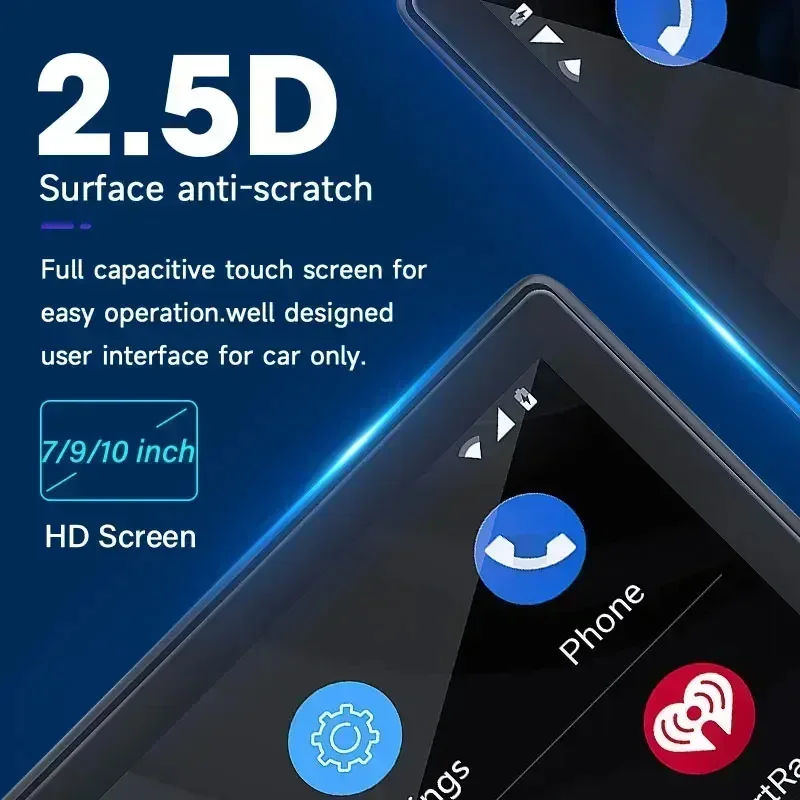 7/9/10 Inch Universal Wireless Carplay Android Auto Touch Smart Screen Multimedia Video Player Car Radio For Apple Or Android car stereo,car display,video carplay adapter,touch screen display,monitor display