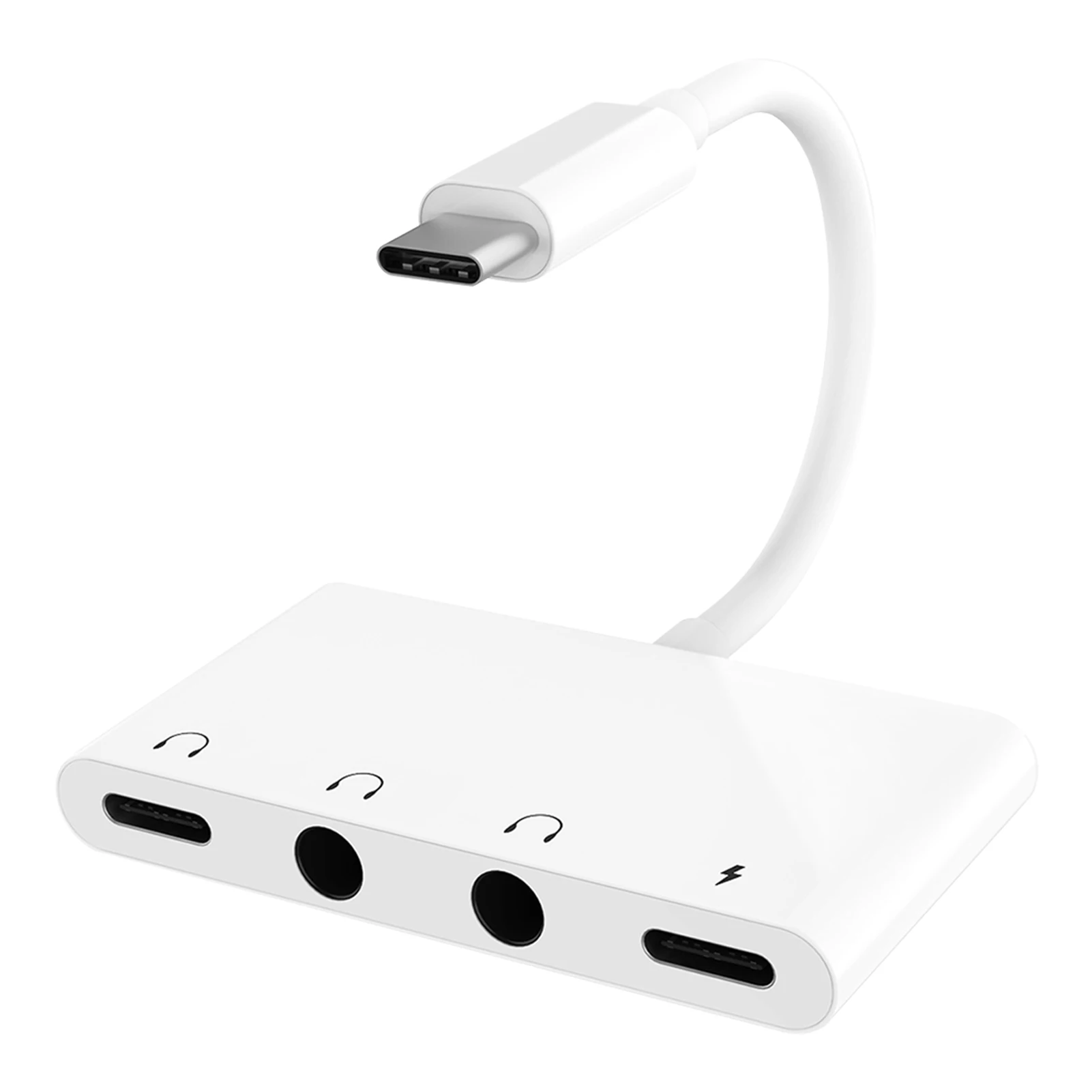 

4 в 1, адаптер для наушников, USB C на 3,5 мм