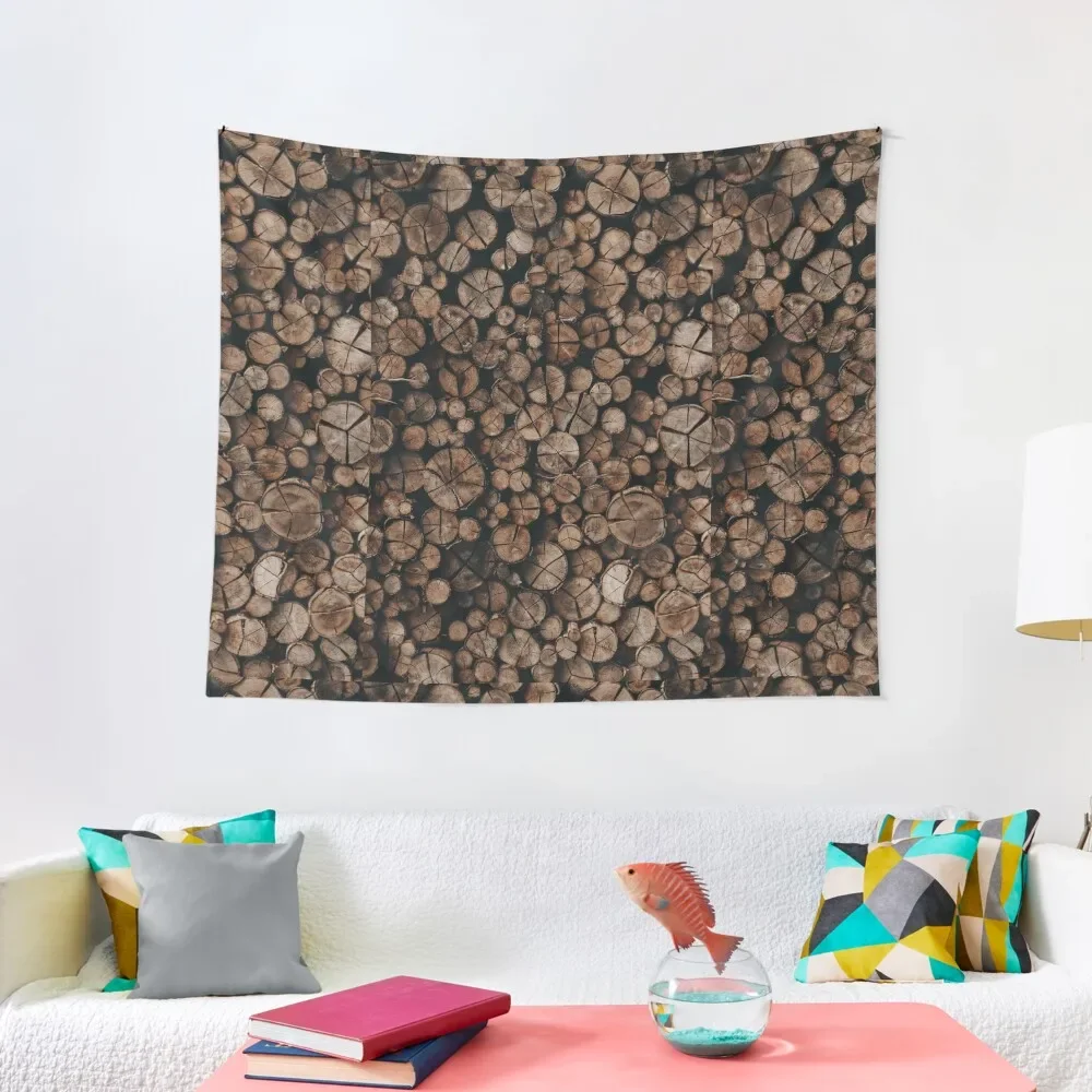 

Wonderful Woodpile Tapestry Room Decorations Aesthetics Mushroom Tapestry