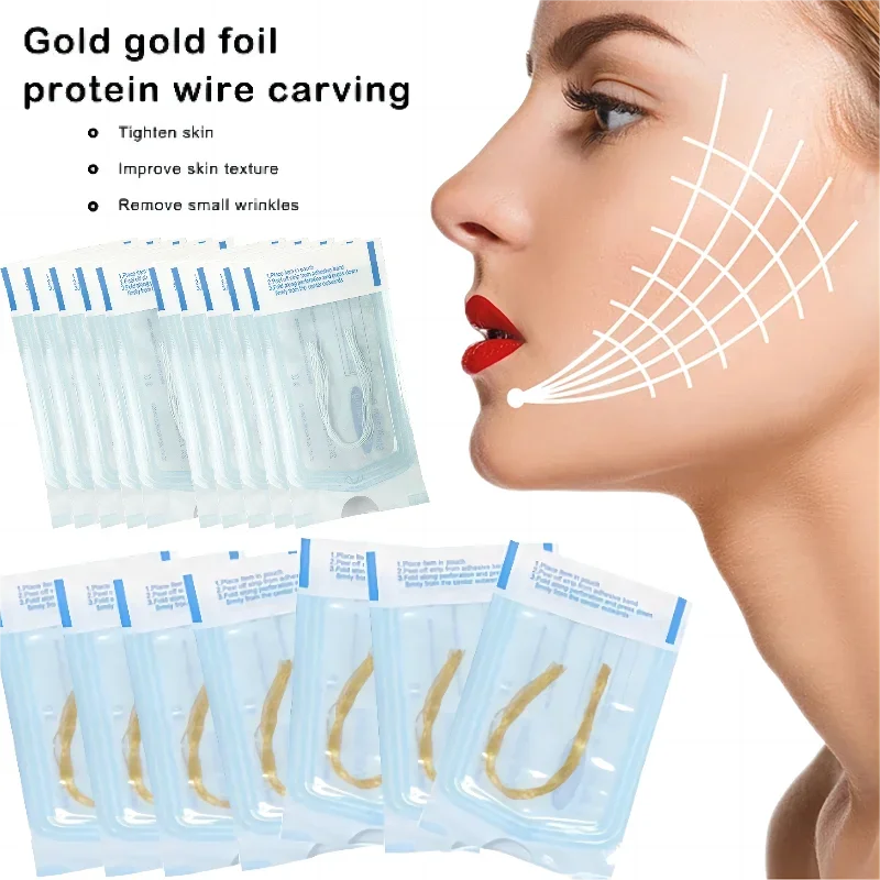 Radar Thread No Needle Silk Fibroin Line Carving Essence Collagen Facial Thread Lift Anti Aging Hyaluronic Tightening Skin Care