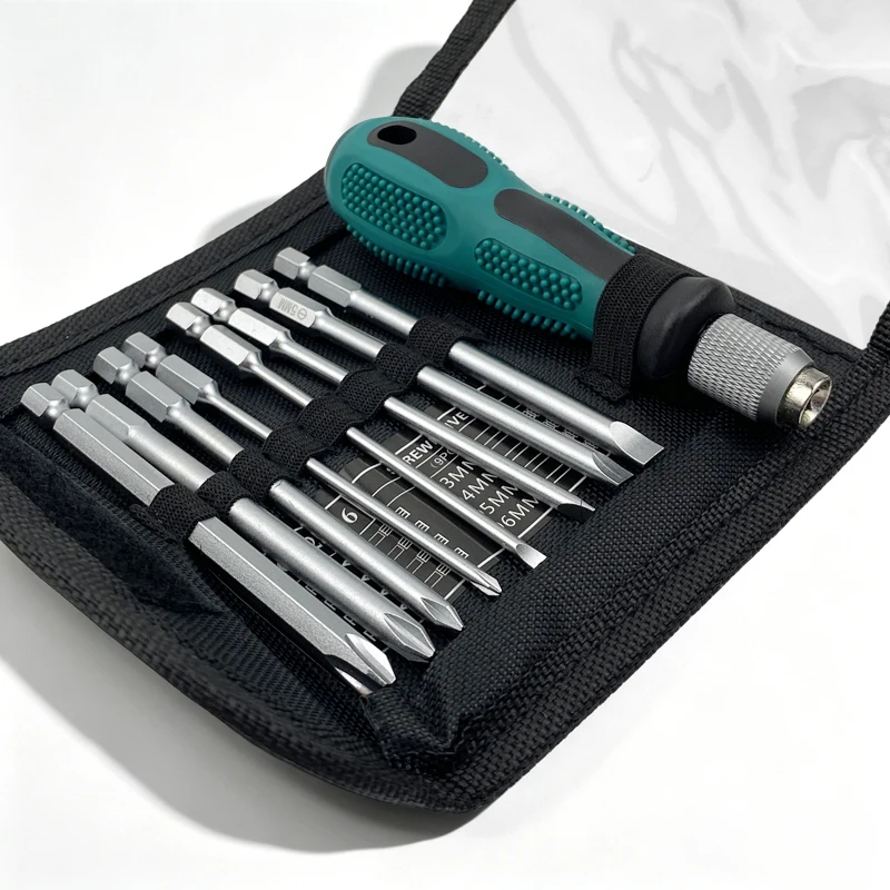 9pcs/set Screwdriver Set Slotted Phillips Screw Driver Magnetic Electrical Home Repair Hand Tool Kit