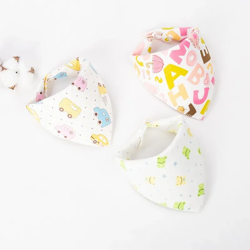 

Слюнявчик детский треугольный из чистого хлопка, водонепроницаемый Слюнявчик с двумя пуговицами и карманом для новорожденных, детский шарф на весну и осень
