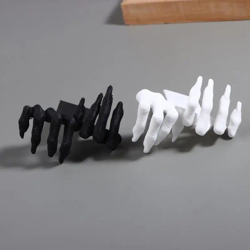 2개의 창의적인 북마크, 독특하고 개인화된 3D 프린팅 페이지 마크, 공포 분위기 디자인, 내구성 있는 소재