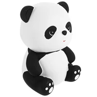 Sitting Panda Shaped Coin Bank Panda Piggy Bank Vinyl Shape Cartoon Coin Bank Unbreakable Money Jar Novelty Box Home Decor Money 1