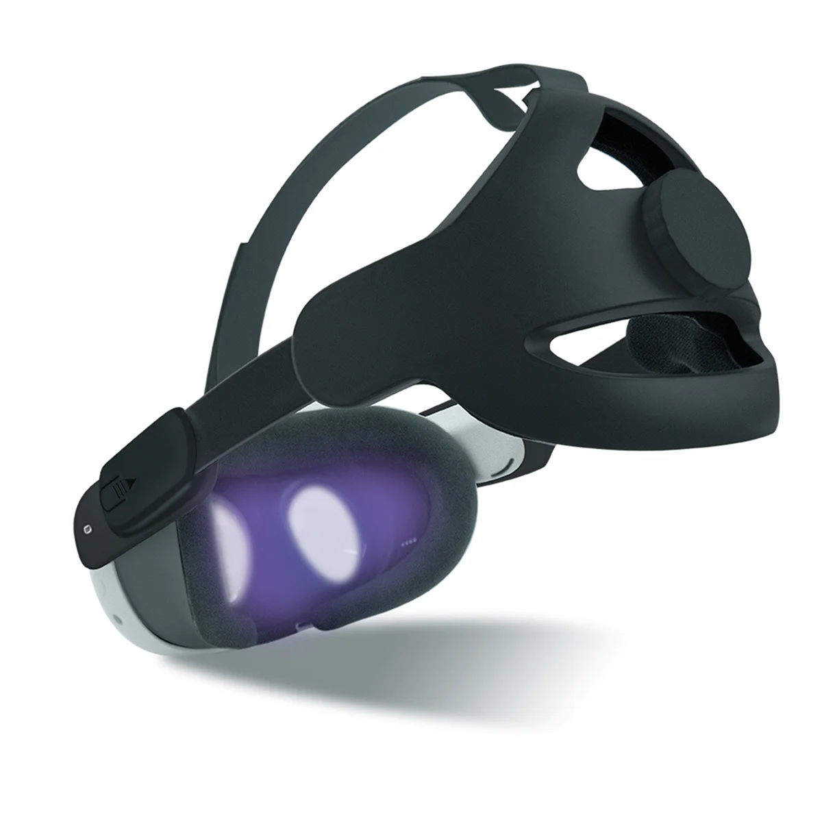 Headconjunto Strap para Oculus Quest Ajustável Reforçada Cabeça Almofada Vestindo Preto vr - Image 3