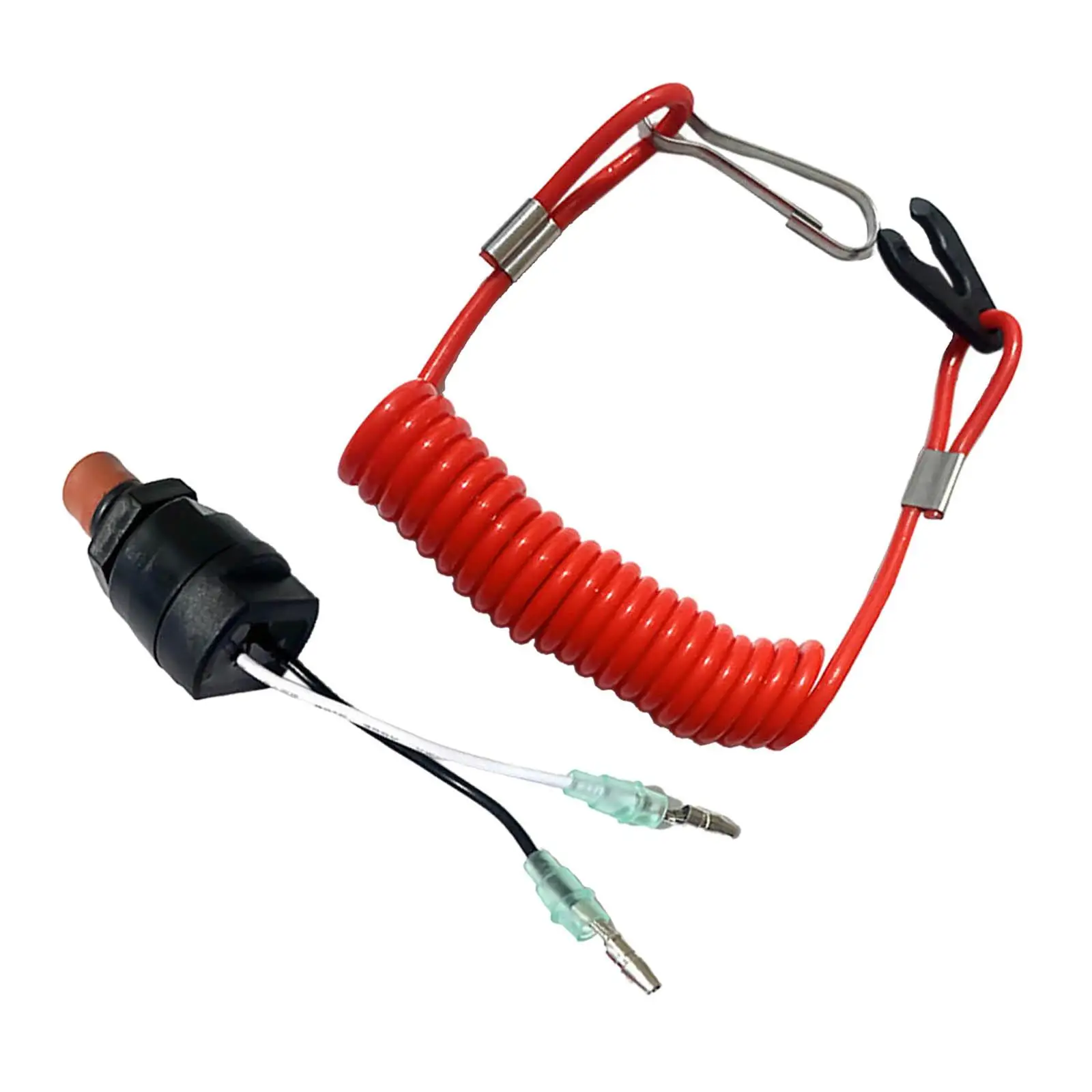 Boat Outboard Motor Emergency Kill Stop Switch W/Tether Lanyard Urgent Stop