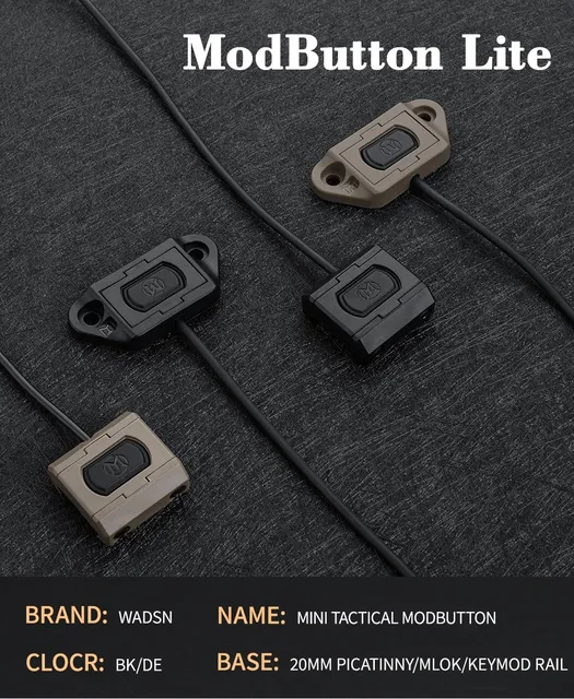 Wadsn戦術的なリモート圧力スイッチmodbutton sf M300 M600武器