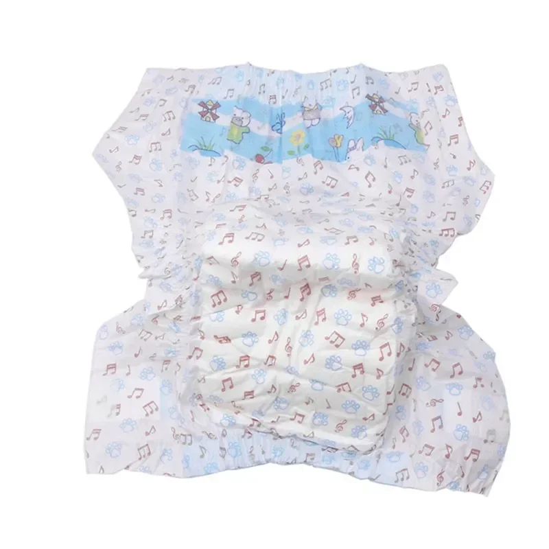 Pet Diapers Dog Diapers Dog Nappies 10PCS/pack Super Absorption Physiological Pants Dog Diapers Dogs Pet Female Dog Cat Disposable Leakproof Nappies Puppy