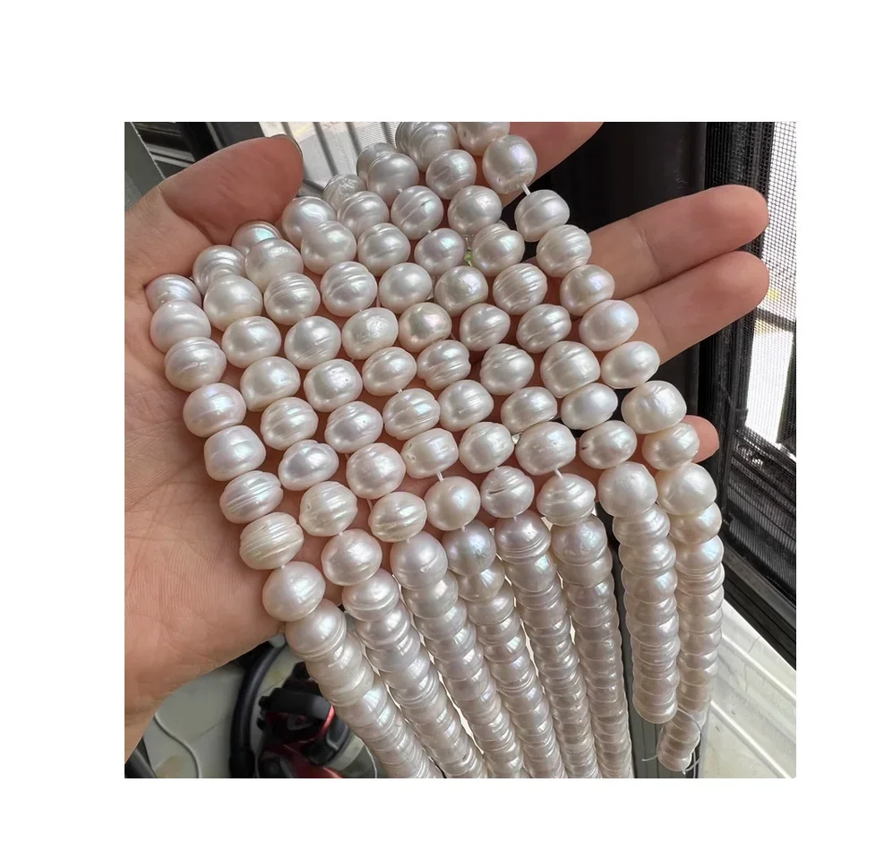 

Ожерелье из натурального необработанного жемчуга, 15,5 дюйма, 11-12 мм