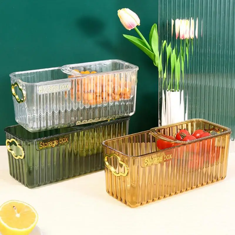 

Double-Layer Drain Basket Multifunctional Washing Vegetable Basket Fruit Bowl For Kitchen Counter Fruits Drain Cooked Pasta