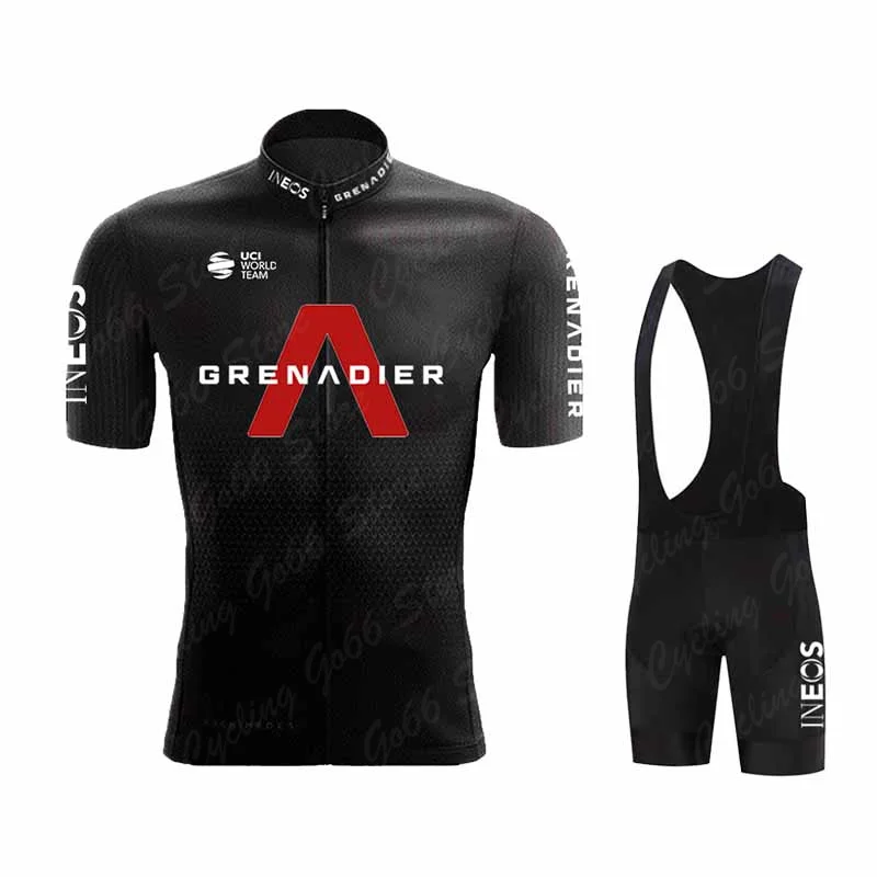 Ineos Grenadier Short Sleeve Cycling Jersey set Mountain Bicycle Wear ...