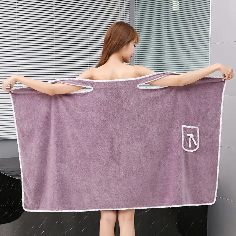 Toallas de baño para mujer y niñas, de secado rápido, para playa, spa, ropa  de lavado, ducha, baño y gimnasio, color morado