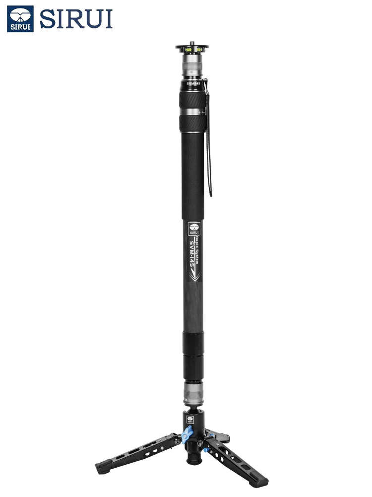 SIRUI SVM-165 SVM-145 SVM-E One-Step Height Height Adjustment Video Tripod Carbon Fiber Monopod for Iphone Sumsang Camera Tripod