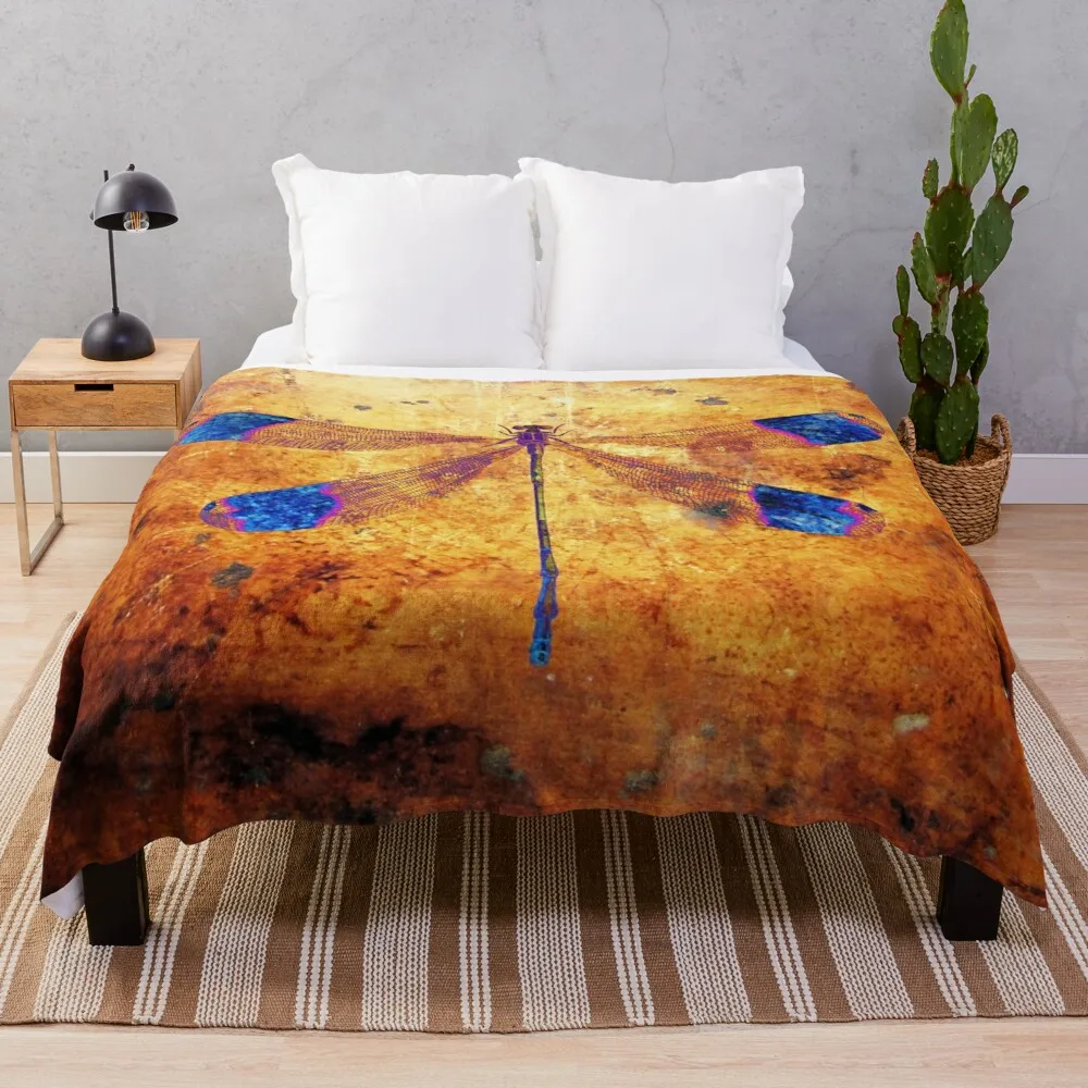 

Dragonfly in Amber Throw Blanket Luxury Thicken Blanket Luxury St Blanket
