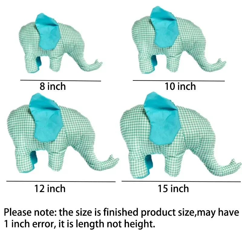 NUBECOM Lovely Elephant Templates, DIY Toys Decor, Acrylic Template, Handcraft Patchwork, Ruler, Sewing Pattern with Instruction