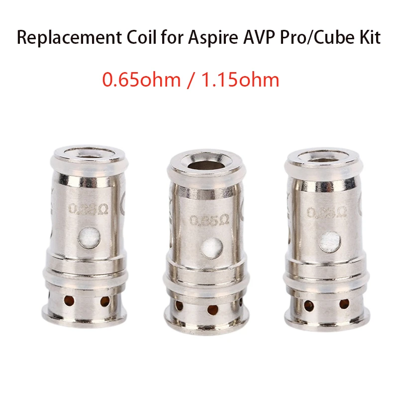 Replacement Coil For Aspire Avp Pro/cube Kit 0.65ohm Mesh Coil/1.15ohm