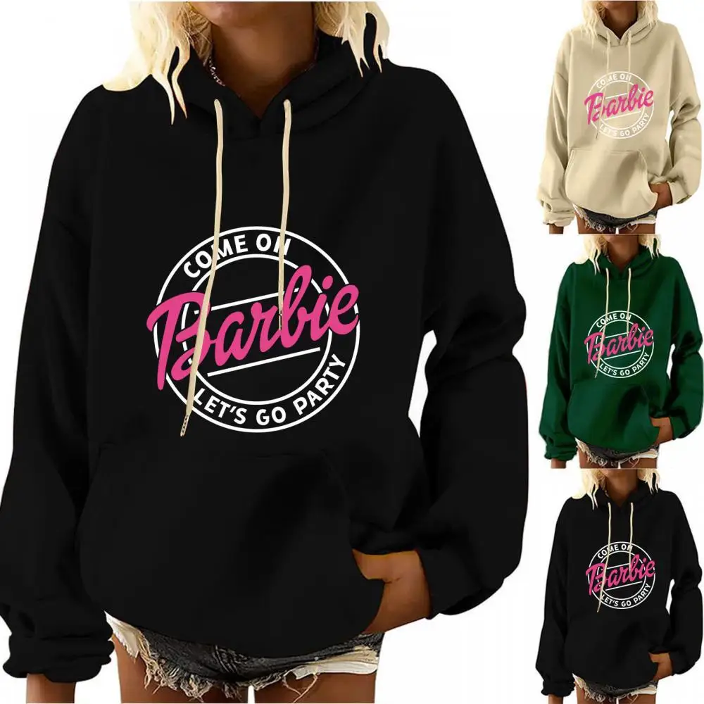 

Kawaii Girls Sweatshirt Anime Fashion Casual Boys Ladies Y2K Autumn Pullover Hooded Letter Printed Loose Tops Clothing Plus Size