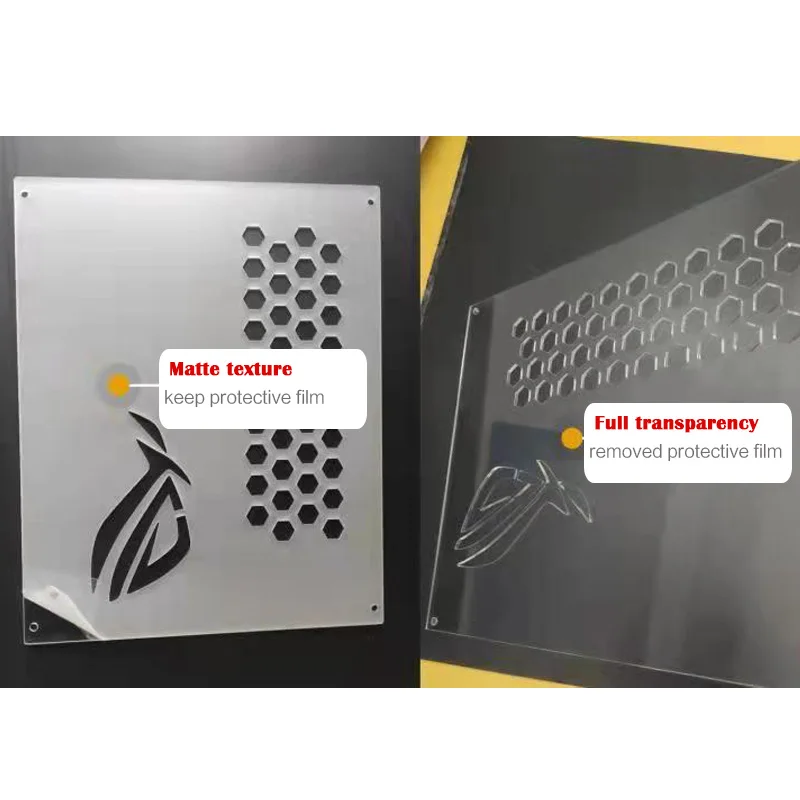 Computer case acrylic side panel pccooler i100 i110 Jonsbo A4 customized
